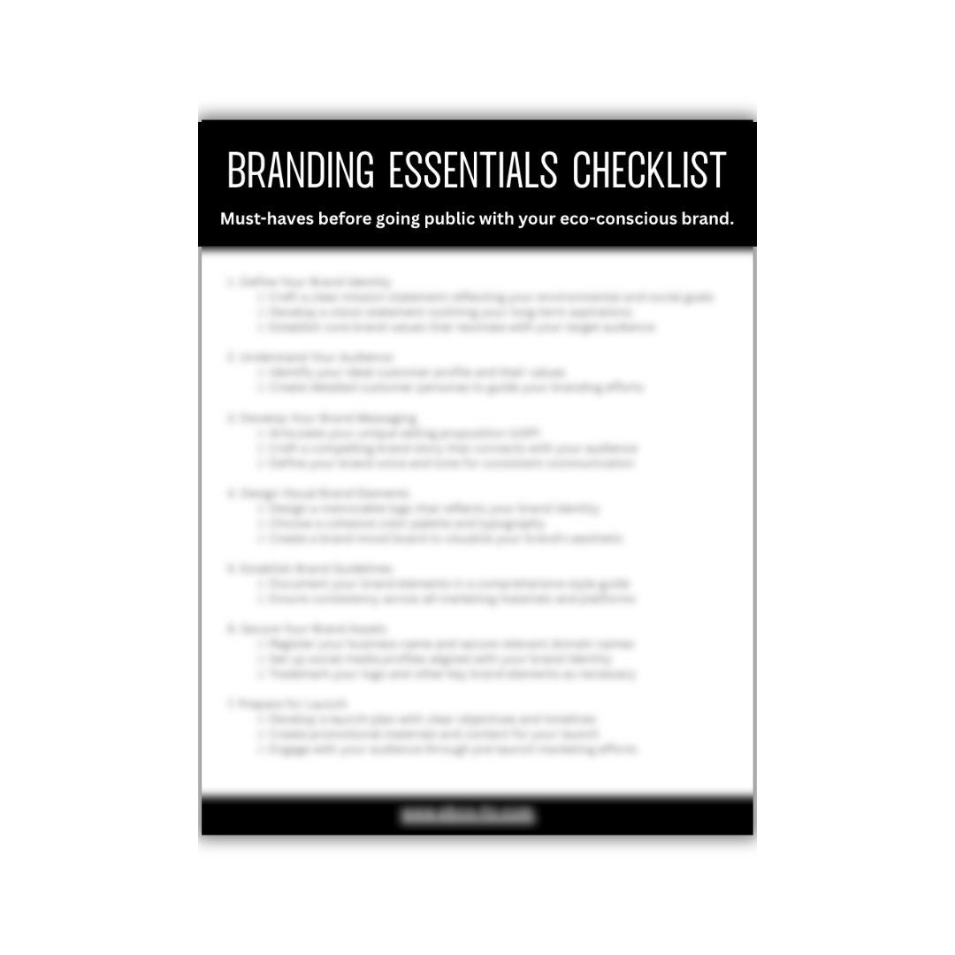 Branding Essentials Checklist - Digital Products