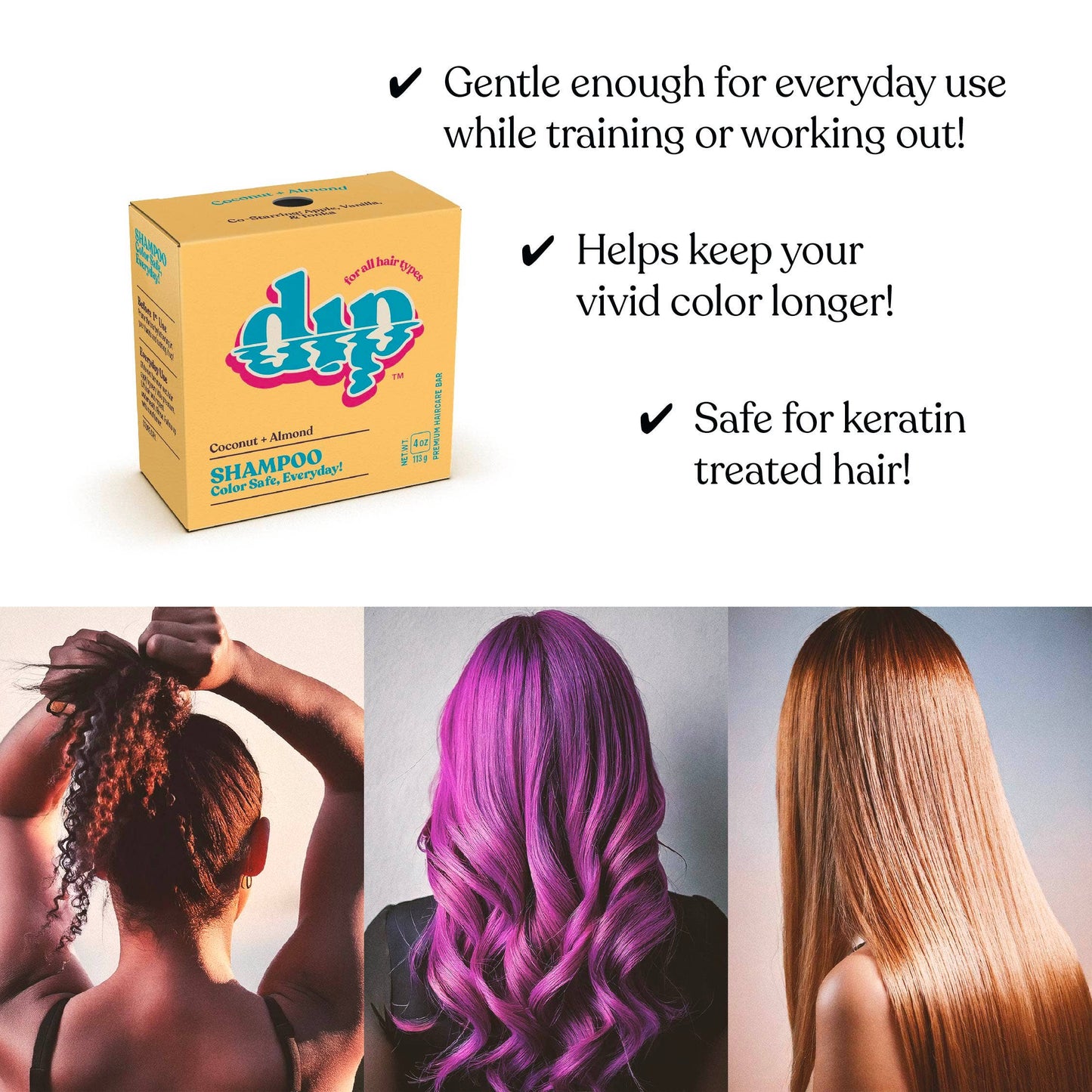 Dip Shampoo Bar | Coconut & Almond