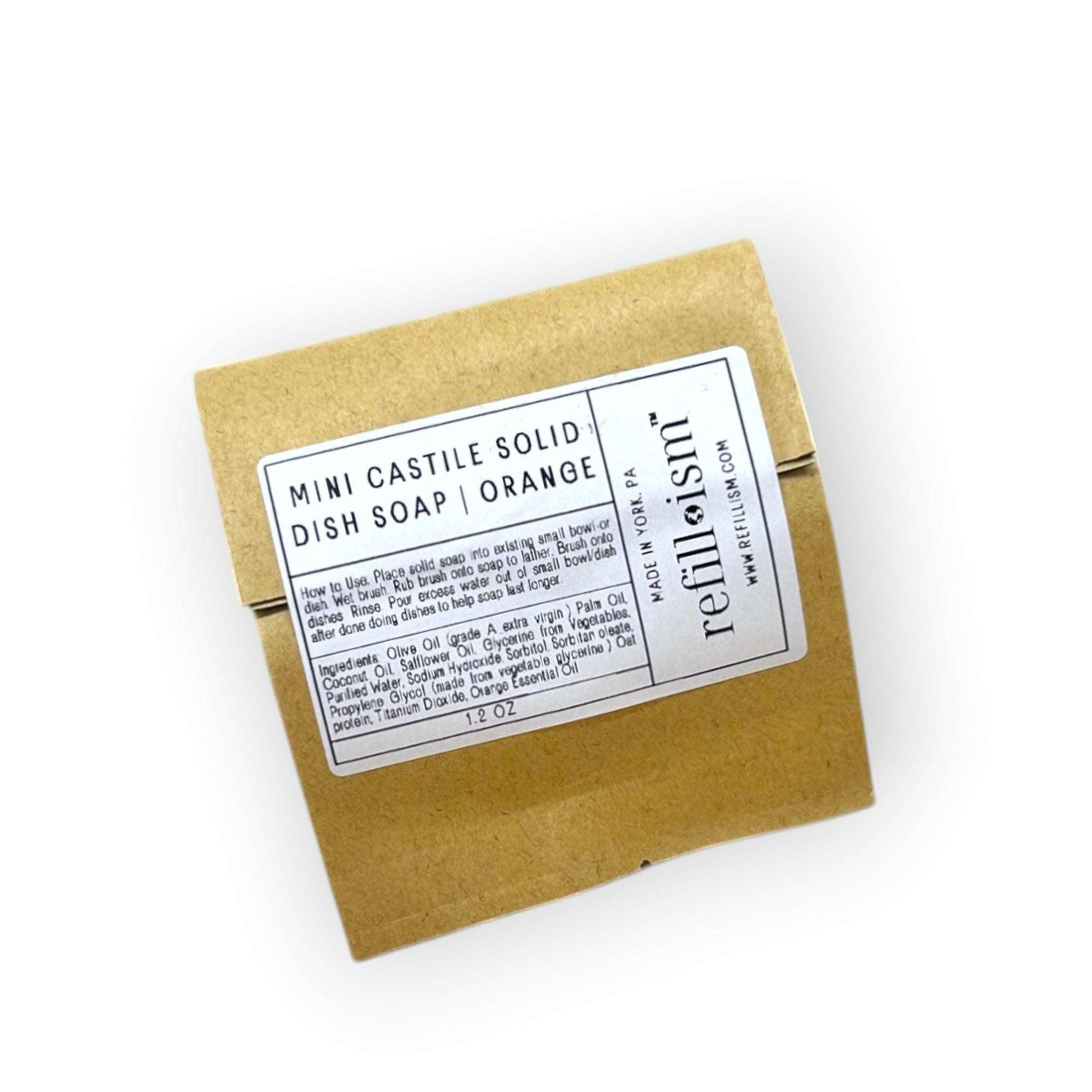 Castile Mini Refill | Orange | Solid Dish Soap - Home & Cleaning