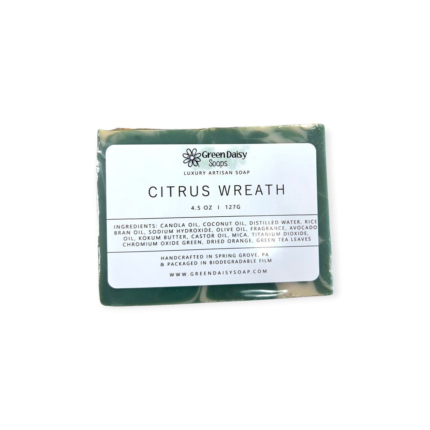 Holiday Scent Bar Soap | Luxury Artisan Soap | Green Daisy Soaps