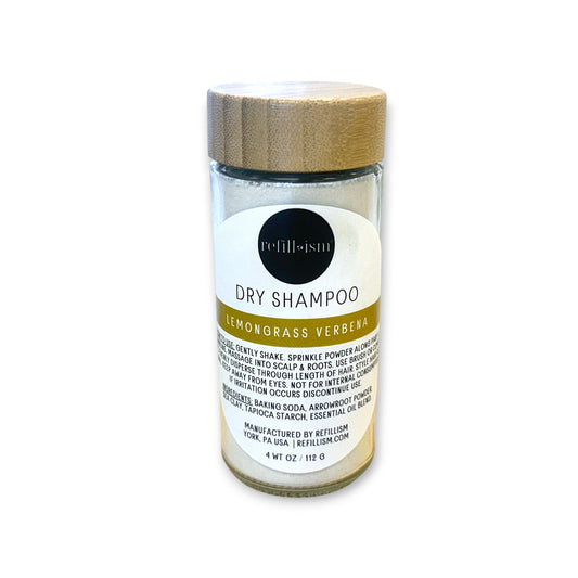 Dry Shampoo | Lemongrass Verbena | Glass Shaker