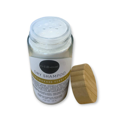Dry Shampoo | Lemongrass Verbena | Glass Shaker