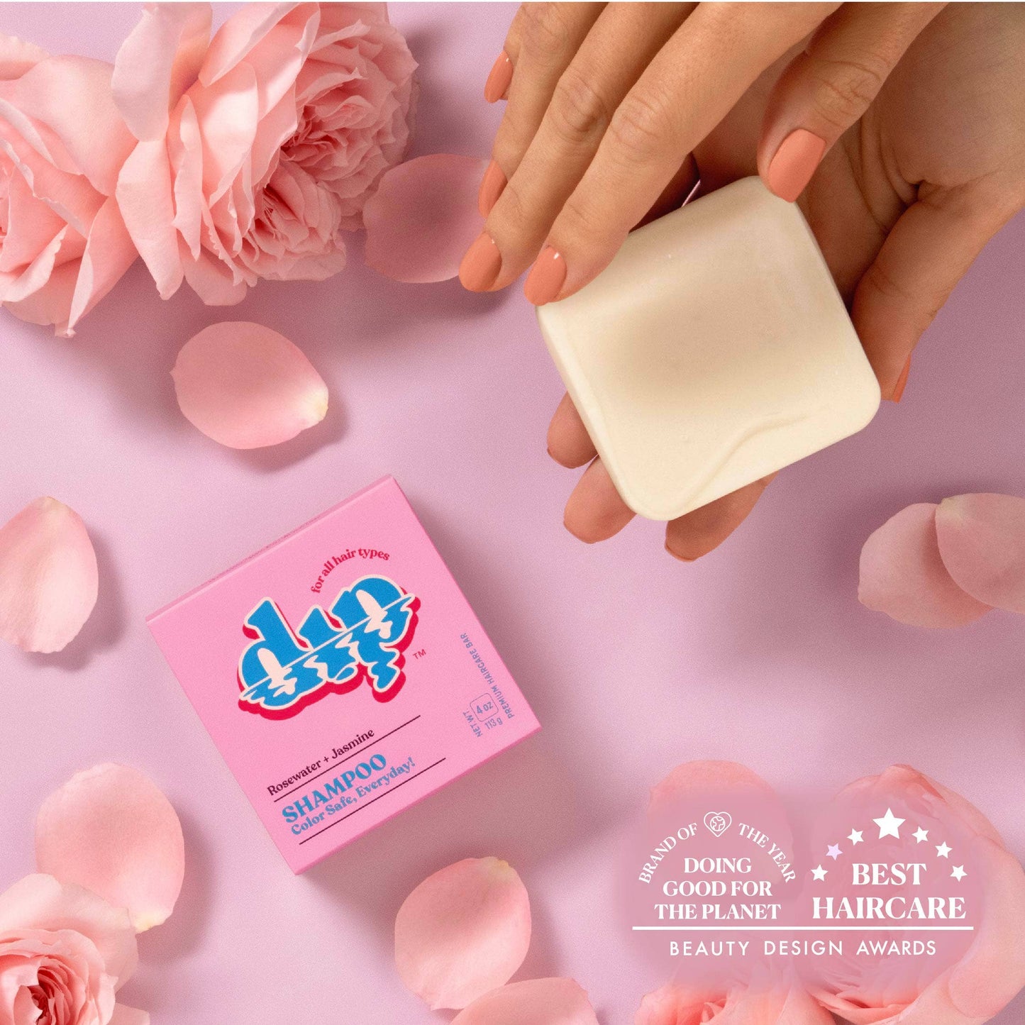 Dip Shampoo Bar | Rosewater & Jasmine