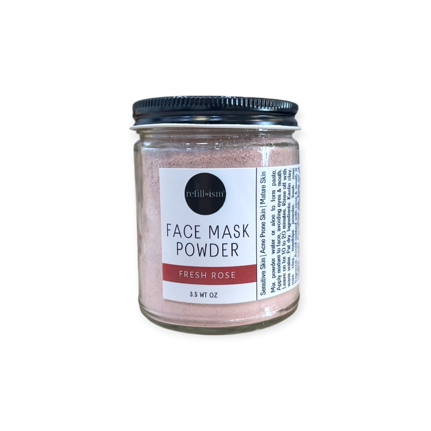 Face Mask Powder | Fresh Rose | 3.5oz Jar - Personal Care