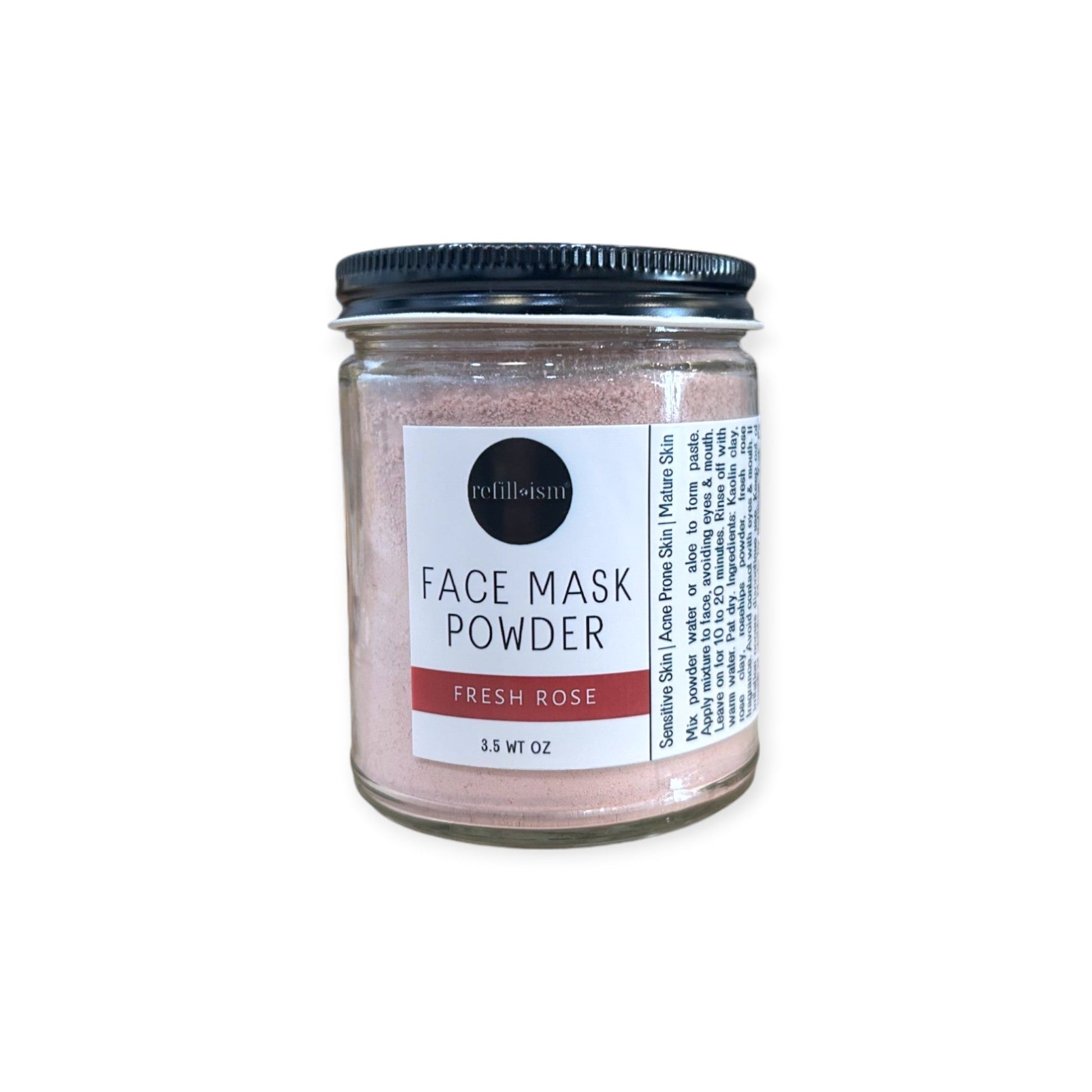 Face Mask Powder | Fresh Rose | 3.5oz Jar - Personal Care