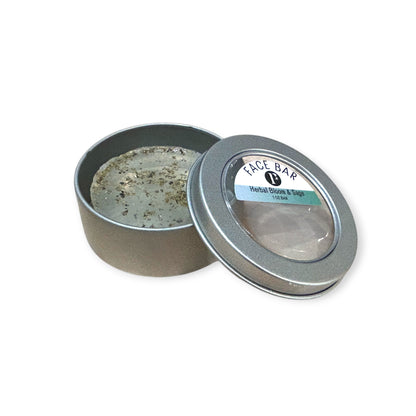 Face Bar Soap | Herbal Bloom & Sage | Soap in Tin