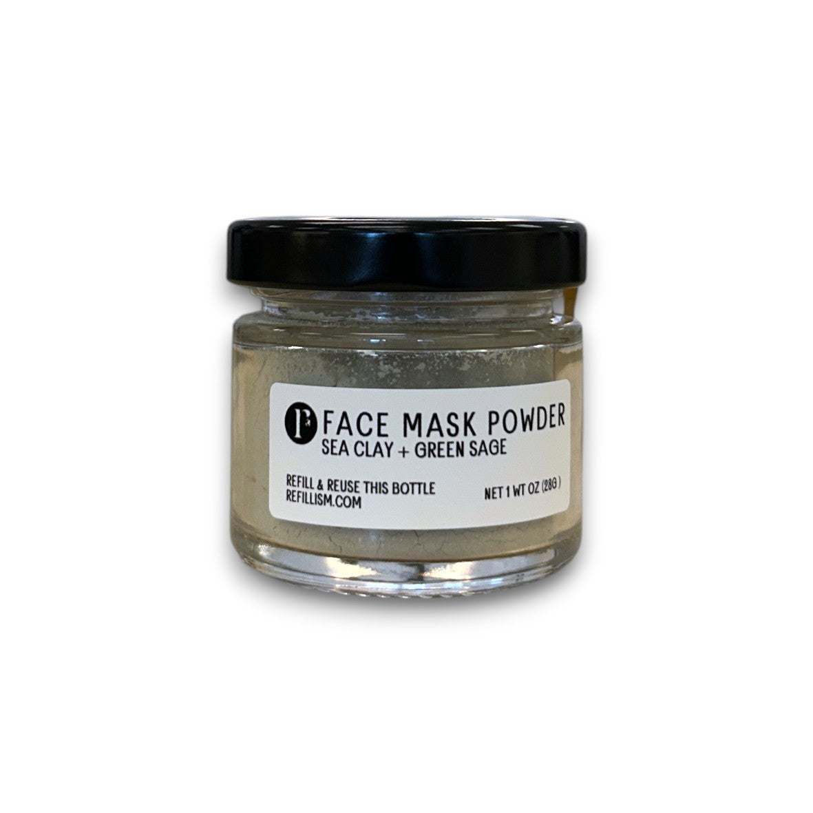 Face Mask Powder | Sea Clay & Green Sage | 1oz Jar