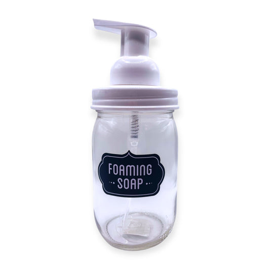 Foaming Mason Jar Soap Dispenser | Plastic Pump - 