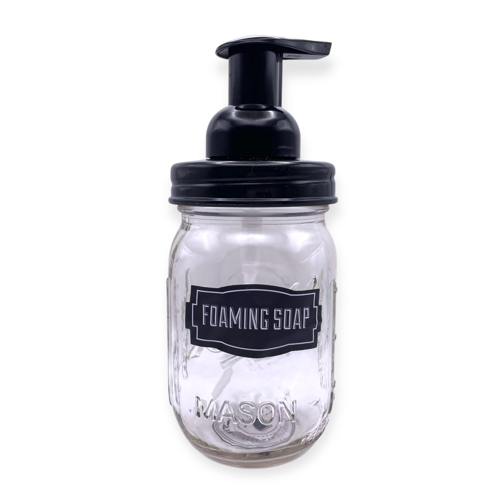 Foaming Mason Jar Soap Dispenser | Plastic Pump - 