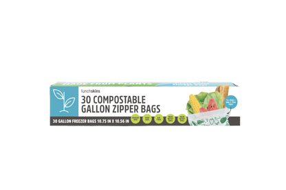 Ziptop Compostable Freezer-Safe Gallon Storage Bags
