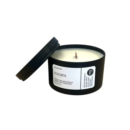 Candle | 12oz | Soy Wax | Black Metal Tin