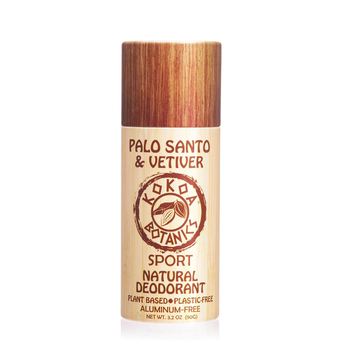 PALO SANTO and VETIVER - Natural Detox Deodorant - Plastic-Free - Aluminum-Free 3.2 oz