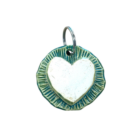 Clay Keychain |  Oil Diffuser | Handmade Heart