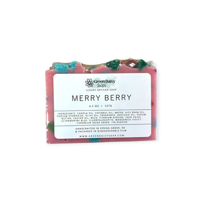 Holiday Scent Bar Soap | Luxury Artisan Soap | Green Daisy Soaps