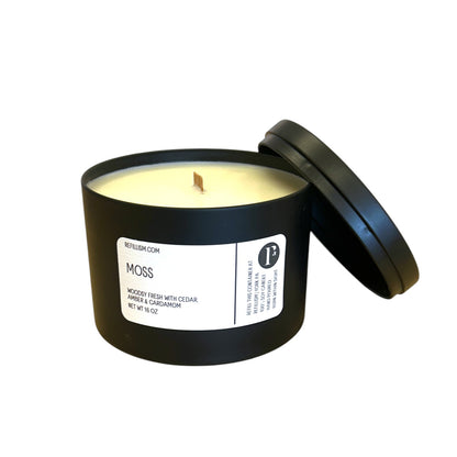 Candle | 16oz | Soy Wax | Black Metal Tin