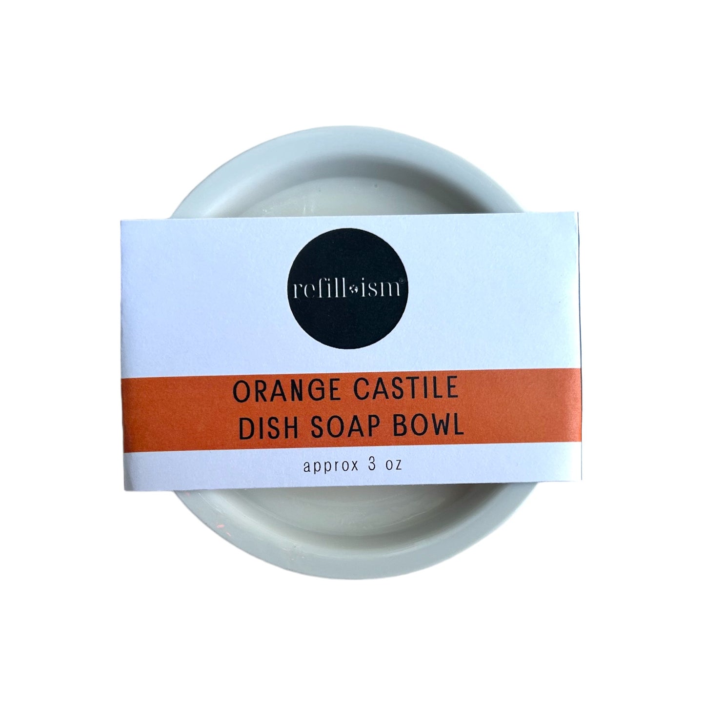 Castile Solid | Orange | Dish Soap Bowl