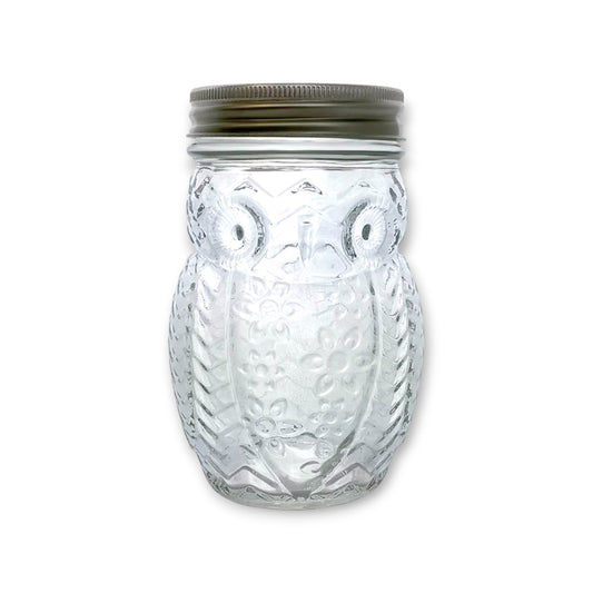 Owl Mason Jar with Lid & Straw | 12 oz