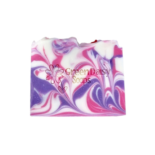 Raspberry Swirl Bar Soap | Green Daisy Soaps
