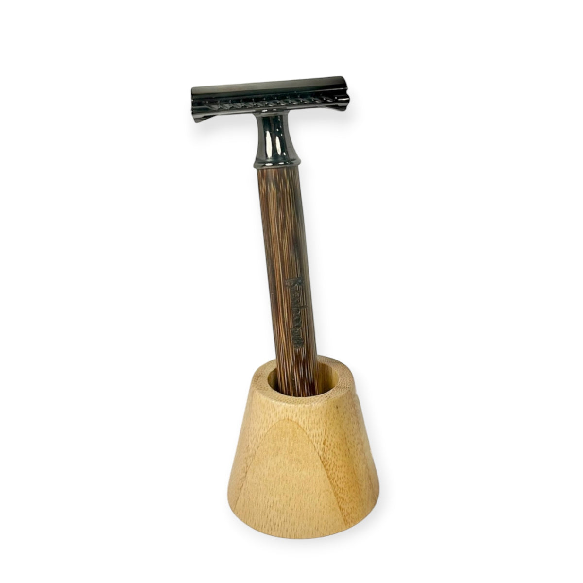 Pale Blue Razor Stand Bamboo Razor Holder Stand | Eco-Friendly Bathroom Accessory – Refillism