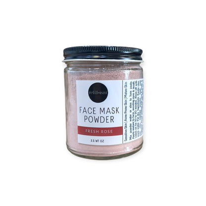 Face Mask Powder | Fresh Rose | 3.5oz Jar