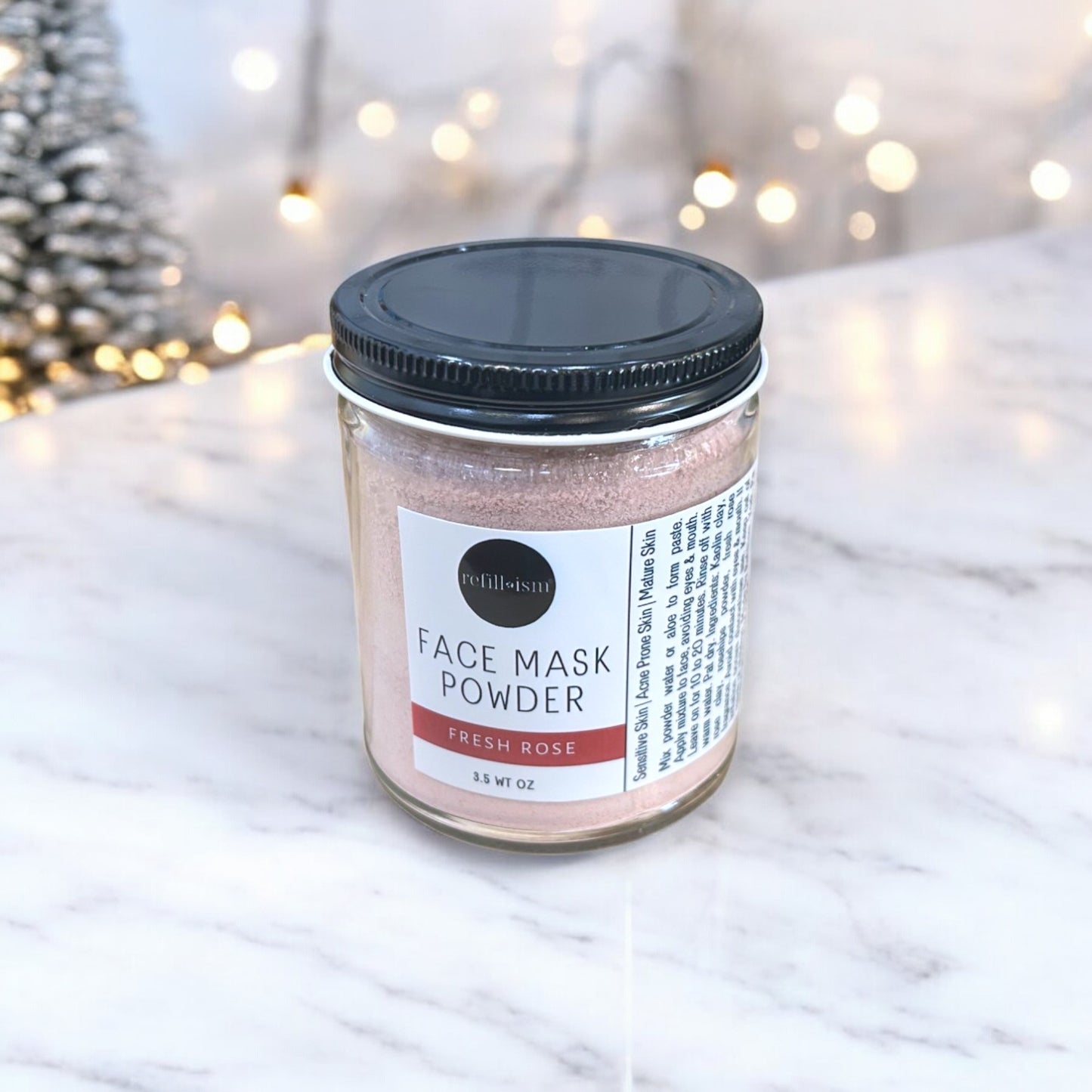 Face Mask Powder | Fresh Rose | 3.5oz Jar