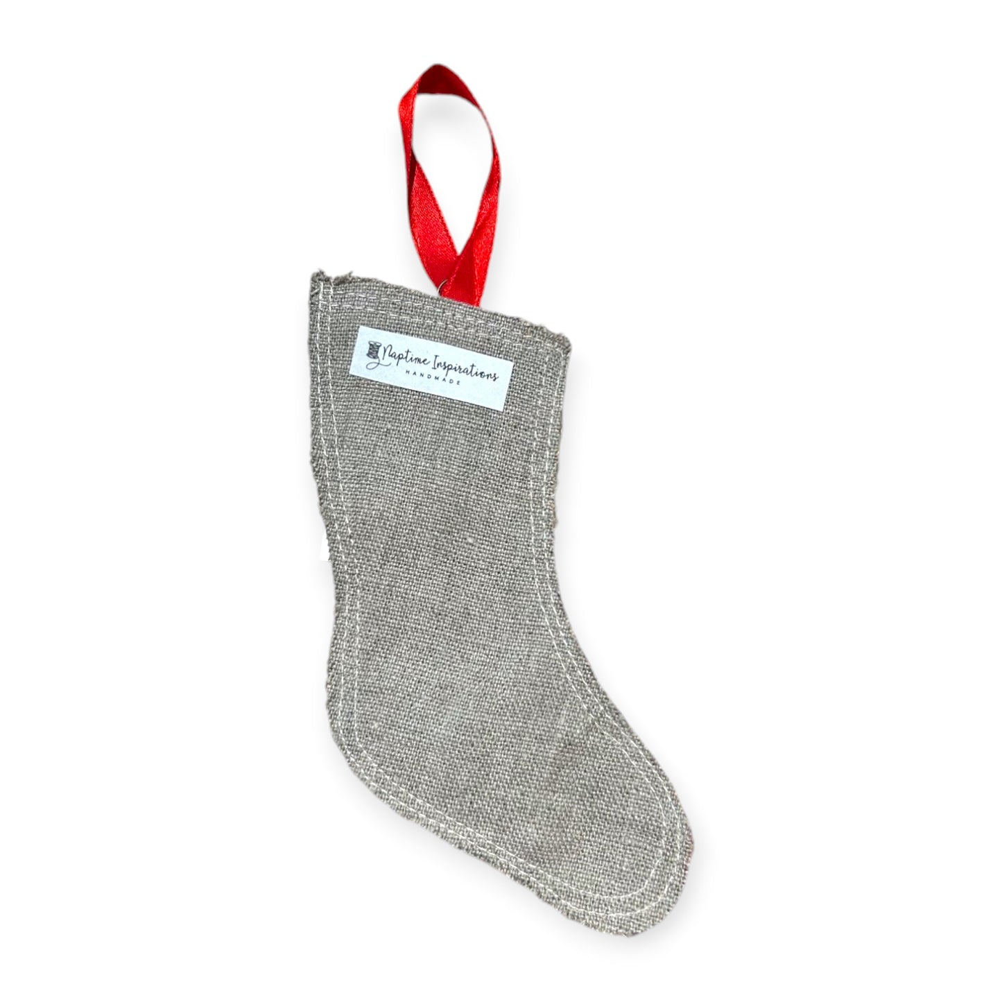 Fabric Stocking Ornament | Handmade