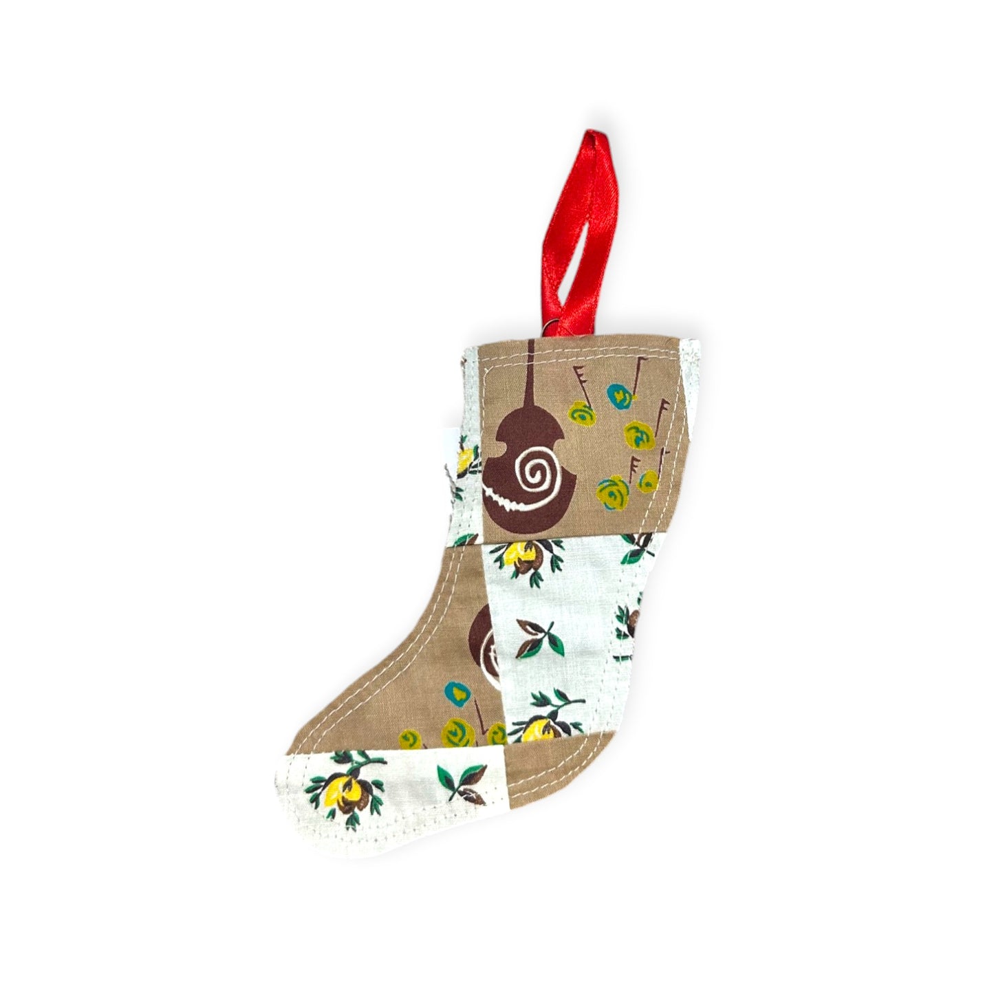 Fabric Stocking Ornament | Handmade