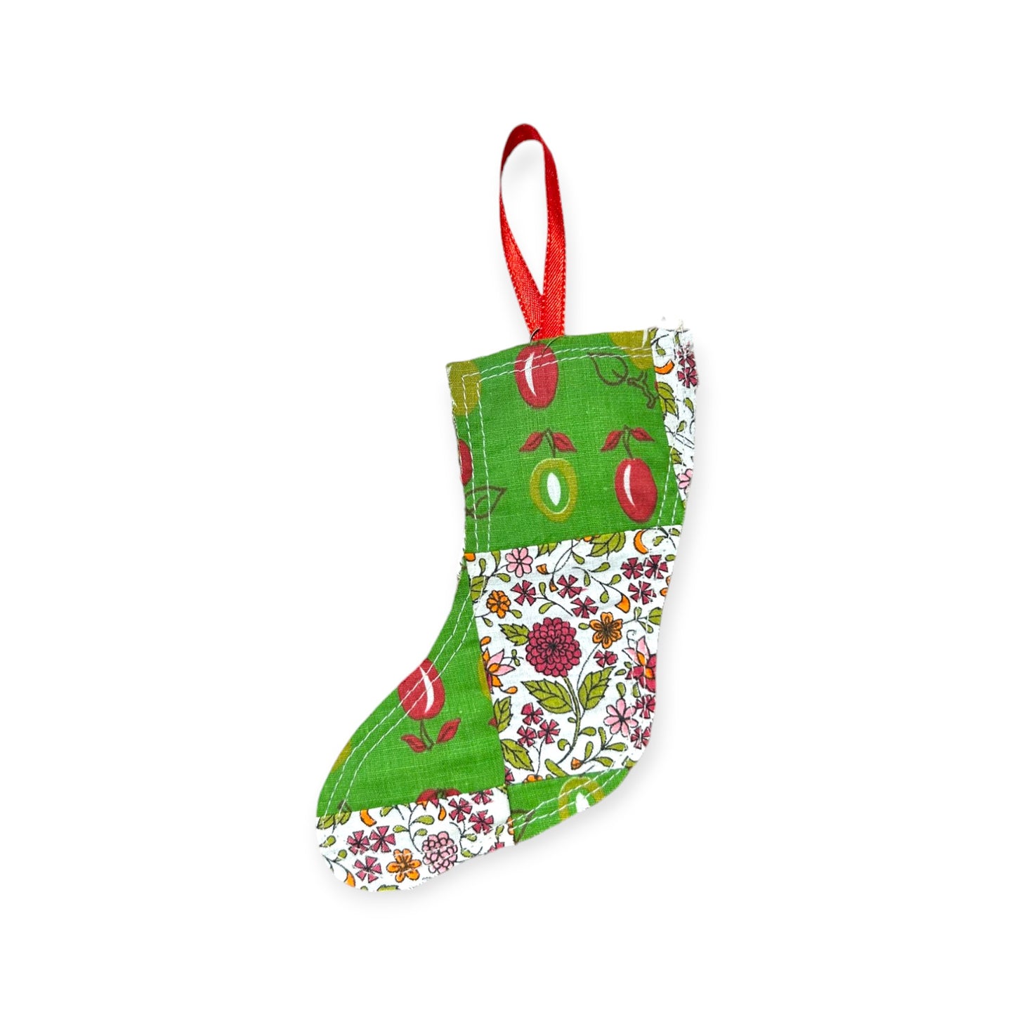 Fabric Stocking Ornament | Handmade