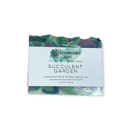 Succulent Garden Bar Soap | Green Daisy Soaps