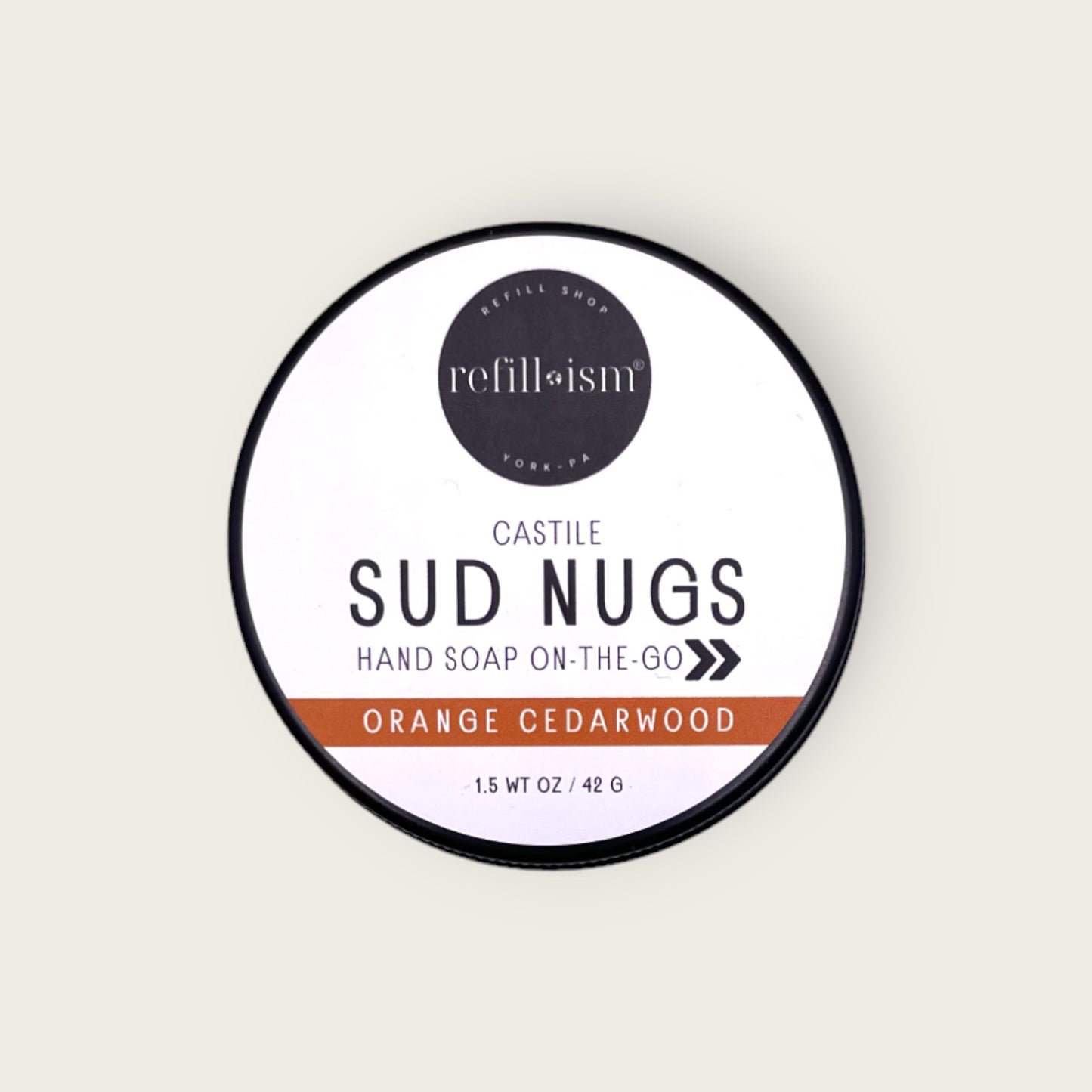 Sud Nugs | On-the Go Hand Soap | Orange Cedarwood