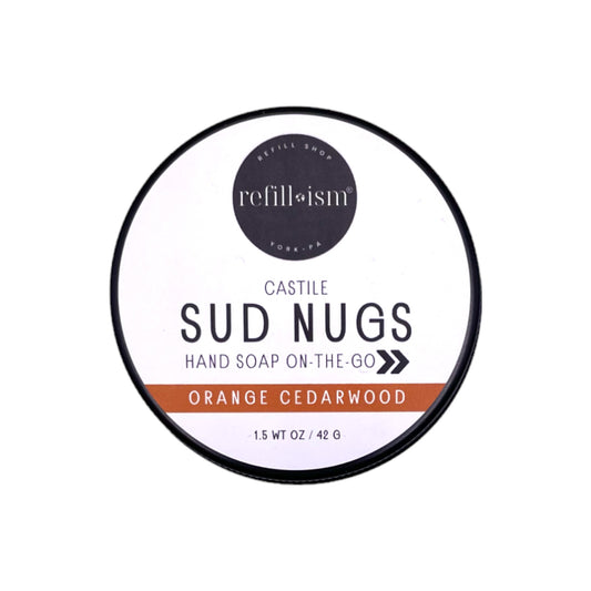 Sud Nugs | On-the Go Hand Soap | Orange Cedarwood