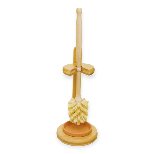 Bamboo & Sisal Toilet Bowl Brush with Stand