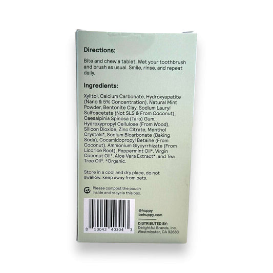 Toothpaste Tablets | 62ct Box | Peppermint - Personal Care