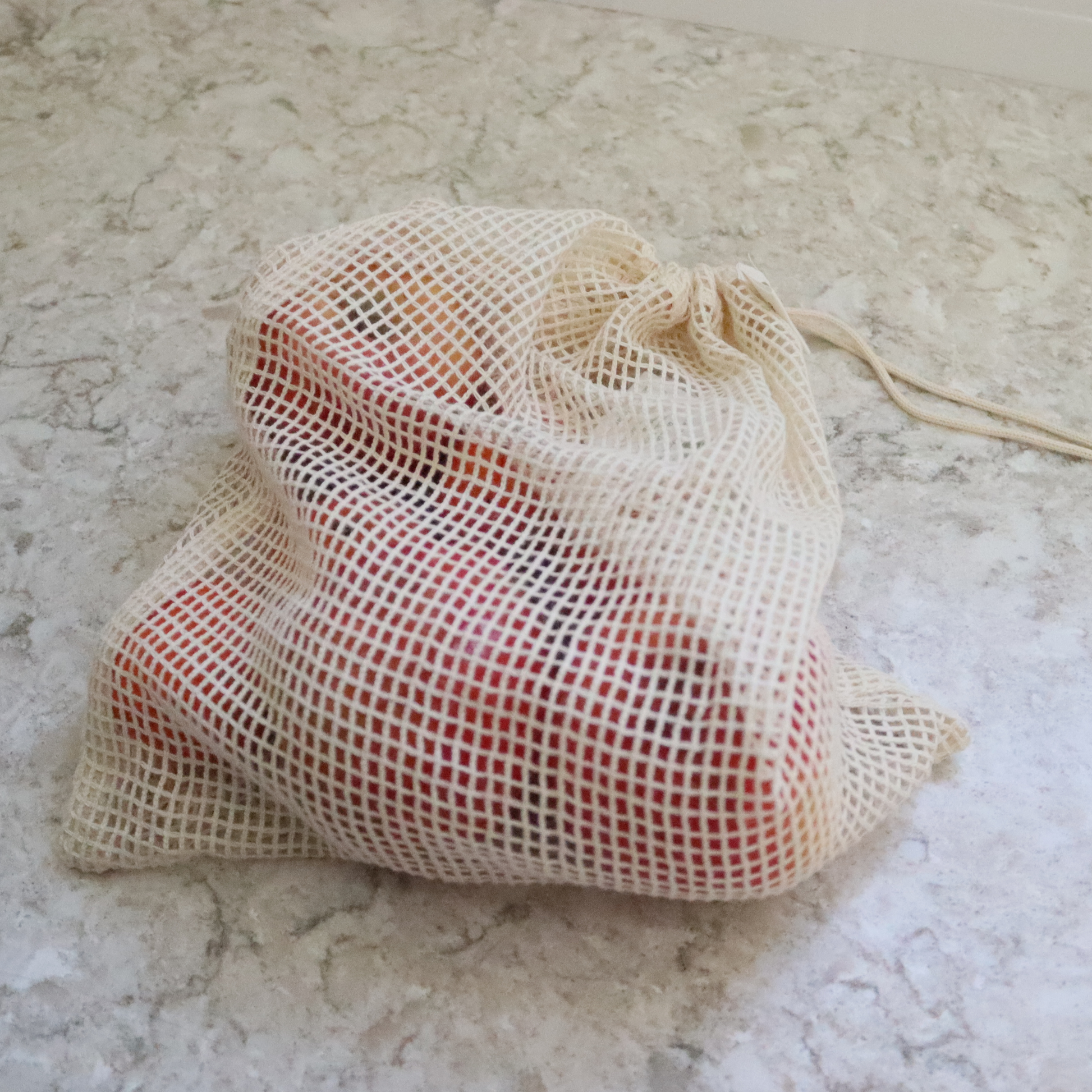 Sustainable Refillable Cleaning Products Eco Friendly Zero Waste Cotton Mesh Produce Grocery Bag