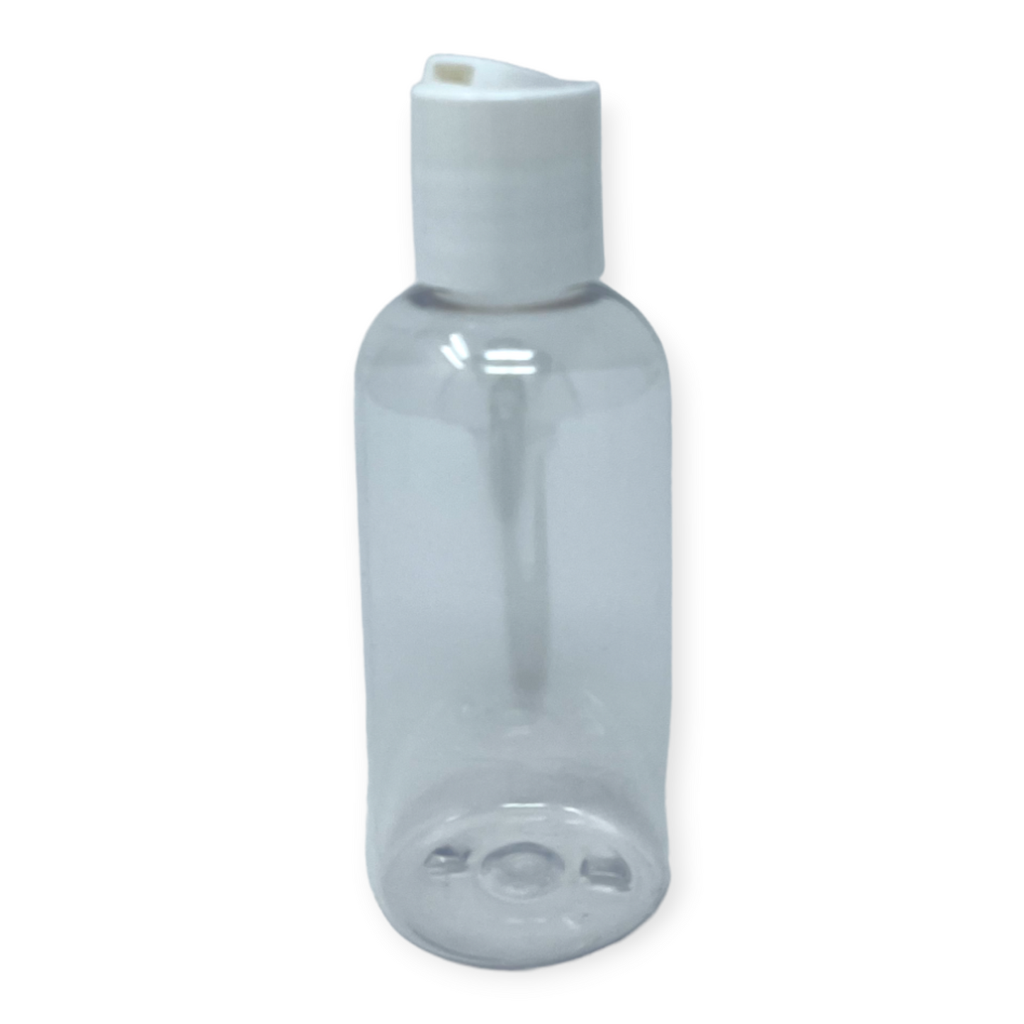 Botellas de plástico transparente