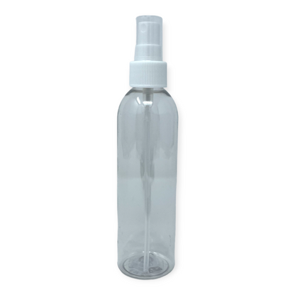 Botellas de plástico transparente