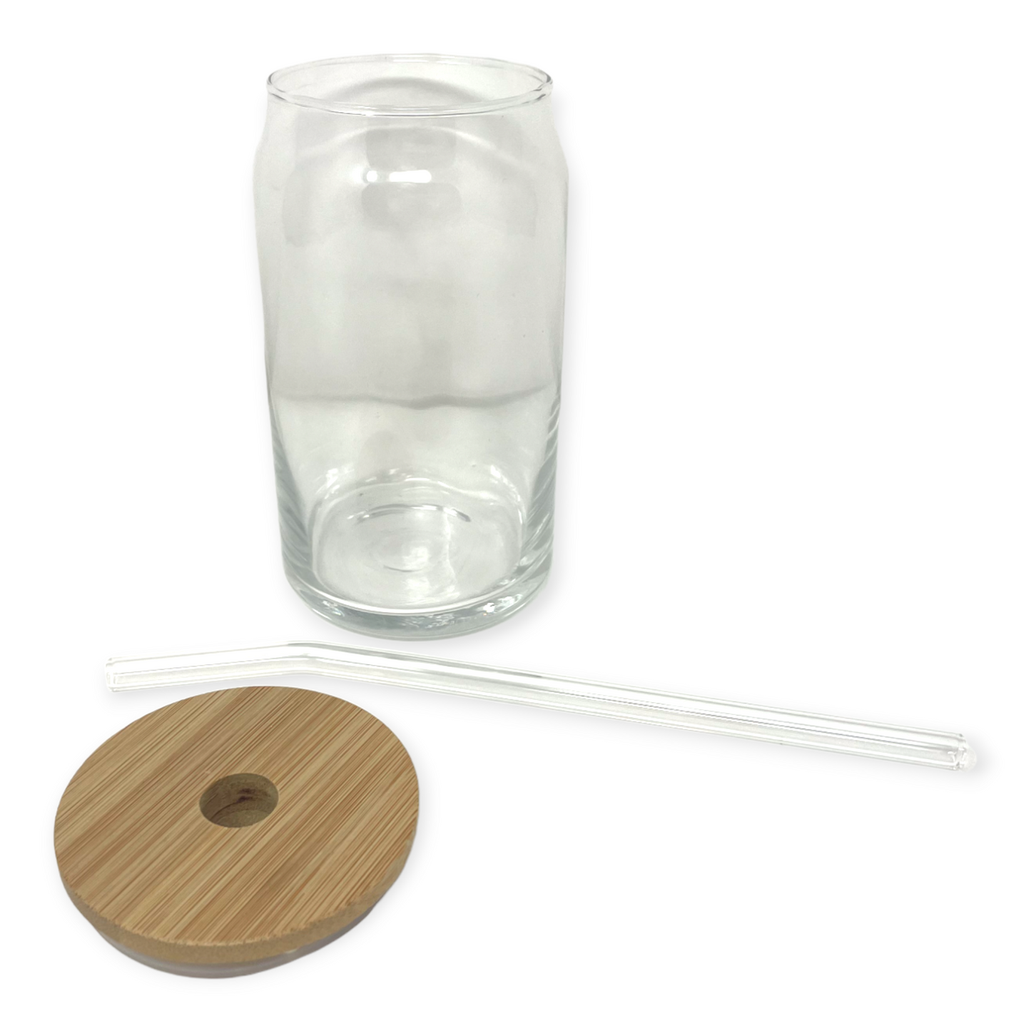 Taza con tapa de bambú y pajita | Vaso