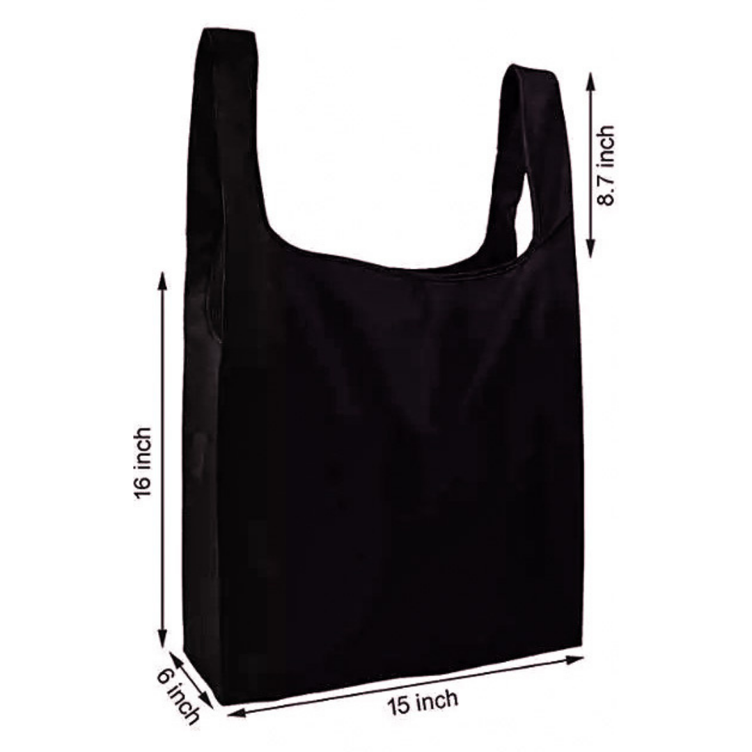 Buy NYLON BLACK DOUBLE-HANDLE TOTE BAG for Women Online in India