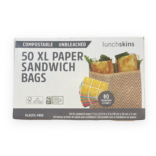 Kraft Paper XL Sandwich Bags